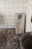 Dvůr Alinkov, Nasszelle mit Grabstein