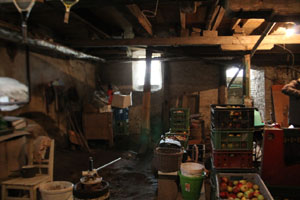 Cermkovice, Mhle, Obstkeller im ehemaligen Mahlraum