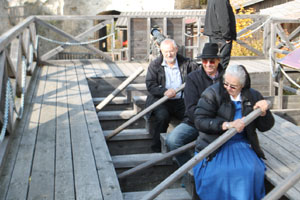 Burgruine Falkenstein, uerer Burghof, Galeere