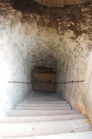 Burgruine Falkenstein, Abgang zu Verliesen (nicht ffentlich zugnglich)