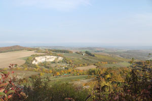 Burgruine Falkenstein, Blick auf den Steinbruch