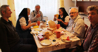 Frhstck in der Pension in Kobyl