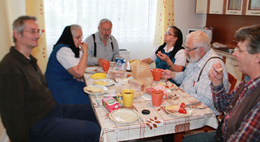 Frhstck in der Pension in Kobyl